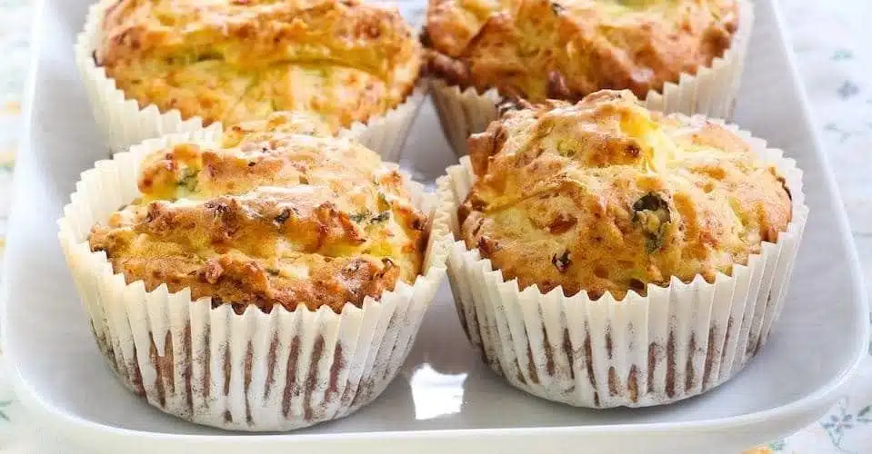 Muffins à la feta et courgette