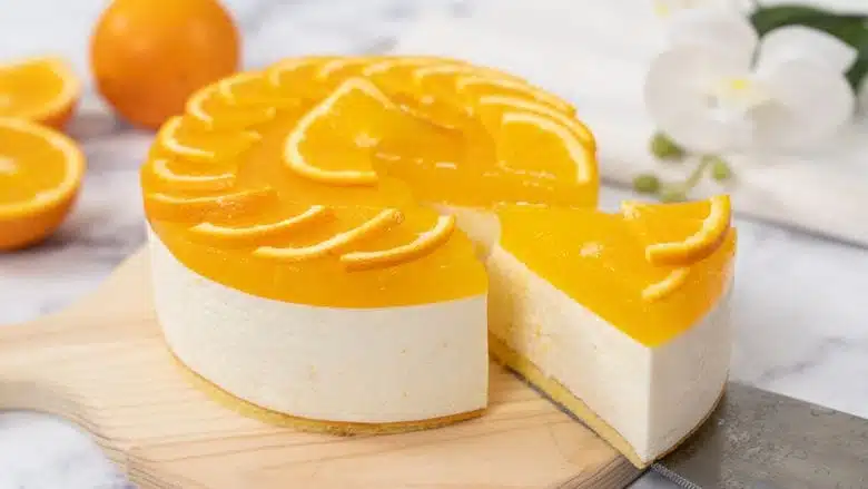 Gâteau au fromage à l'orange