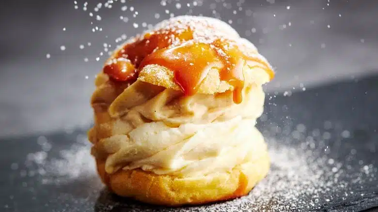 Fantastique chou à la crème caramel