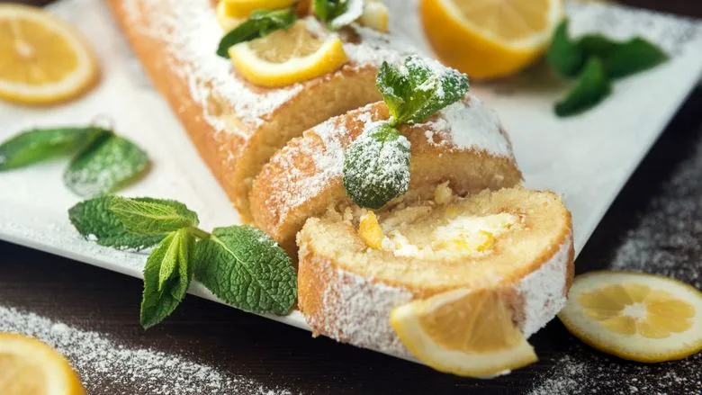 Délicieuse roulade suisse au citron
