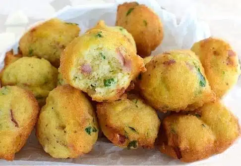 Beignets aux Courgettes et au Jambon