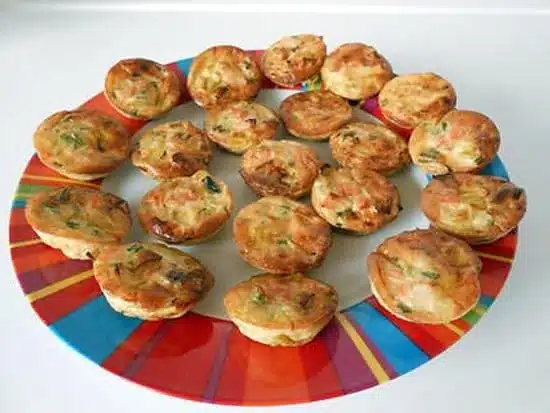 Bouchées apéritives aux poireaux et saumon fumé