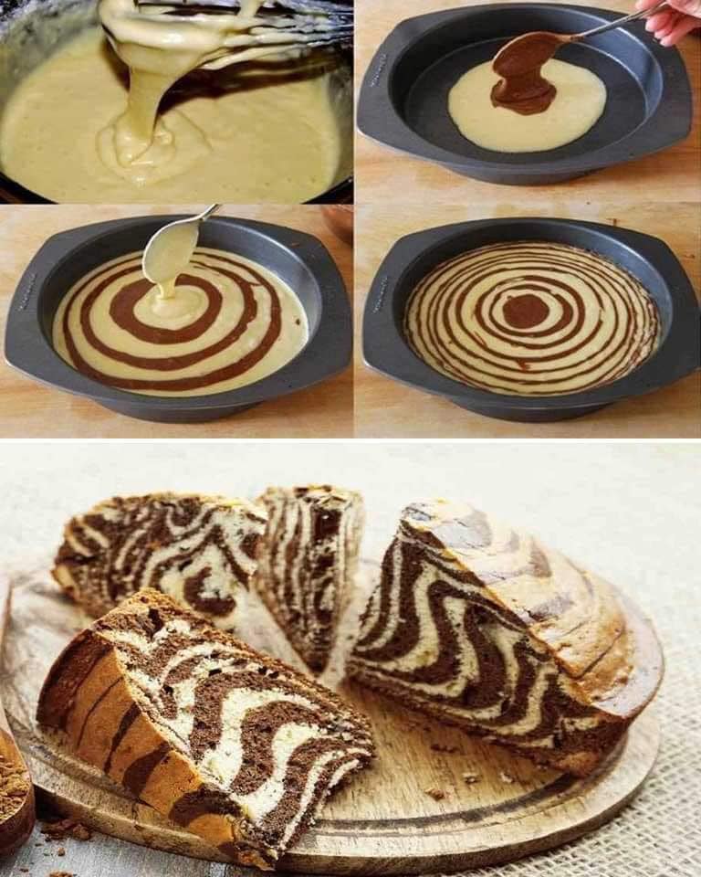 GÂTEAU TIGRÉ, ZÉBRÉ OU LE ZEBRA CAKE