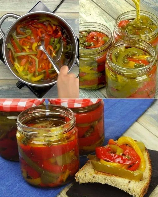 Poivrons Marinés Maison