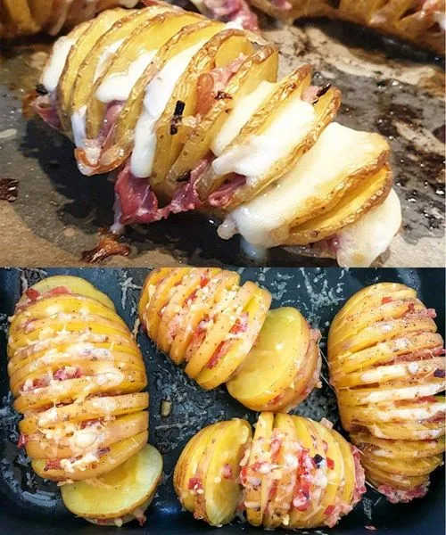 Pommes de Terre Hasselback Farcies