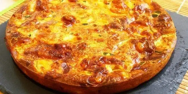 Quiche sans pâte aux courgettes et chèvre