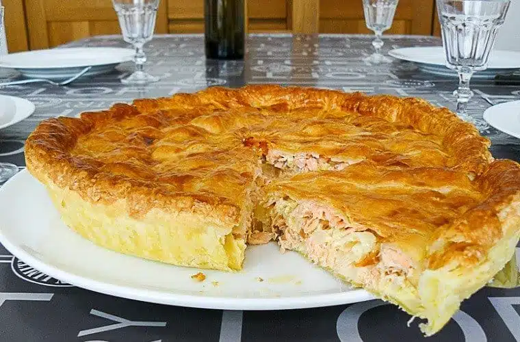 Tourte Saumon-Poireaux