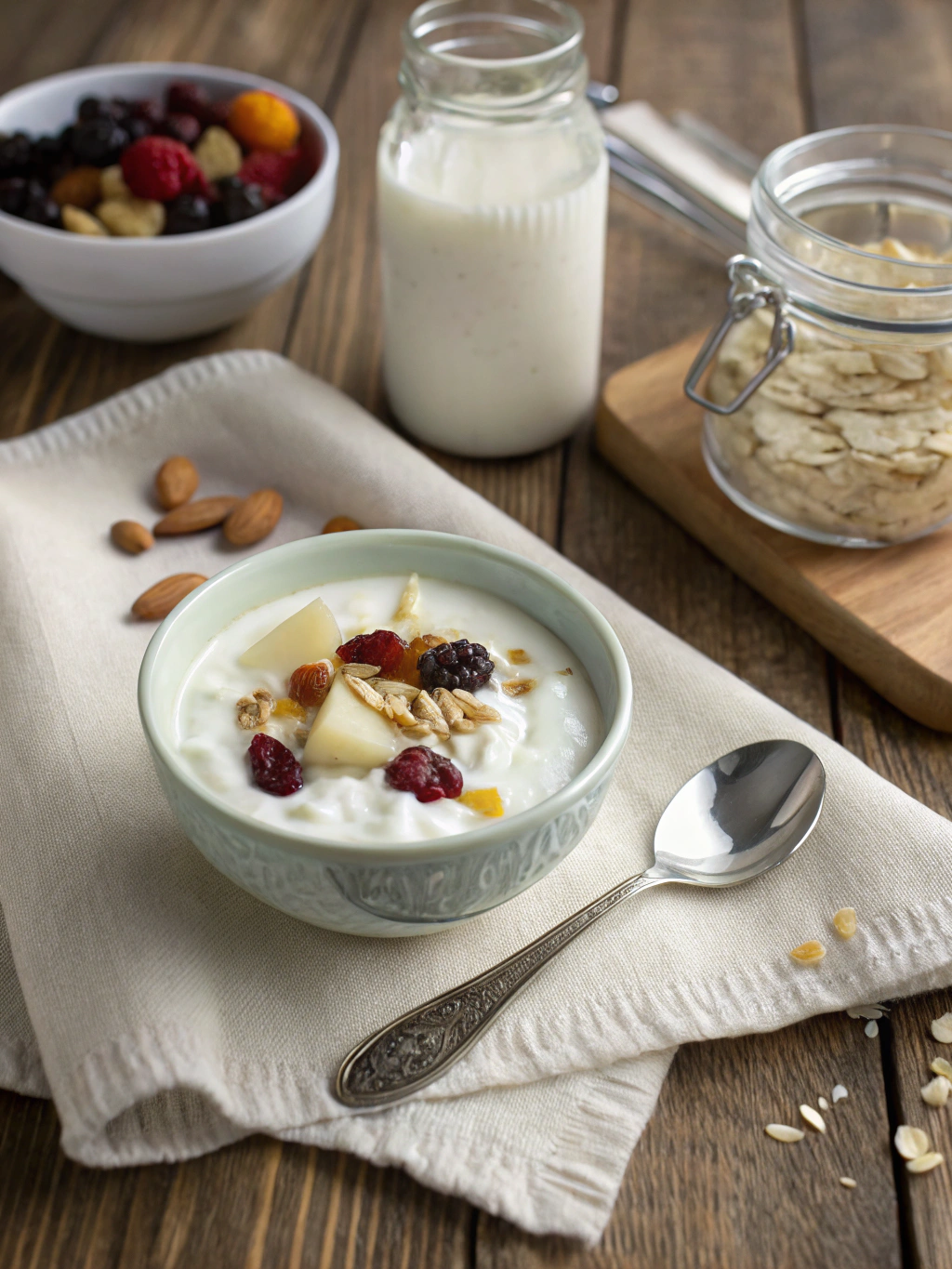 Préparez un yaourt maison simple avec du lait entier et savourez-le bien frais, nature ou accompagné de fruits pour une pause gourmande.