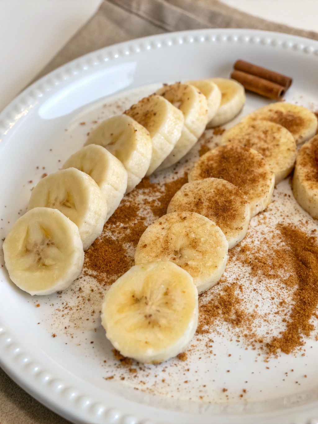 Cette collation banane diabétique, enrichie de graines de chia et servie avec une touche de purée d’amande, est idéale pour un encas sain et gourmand.