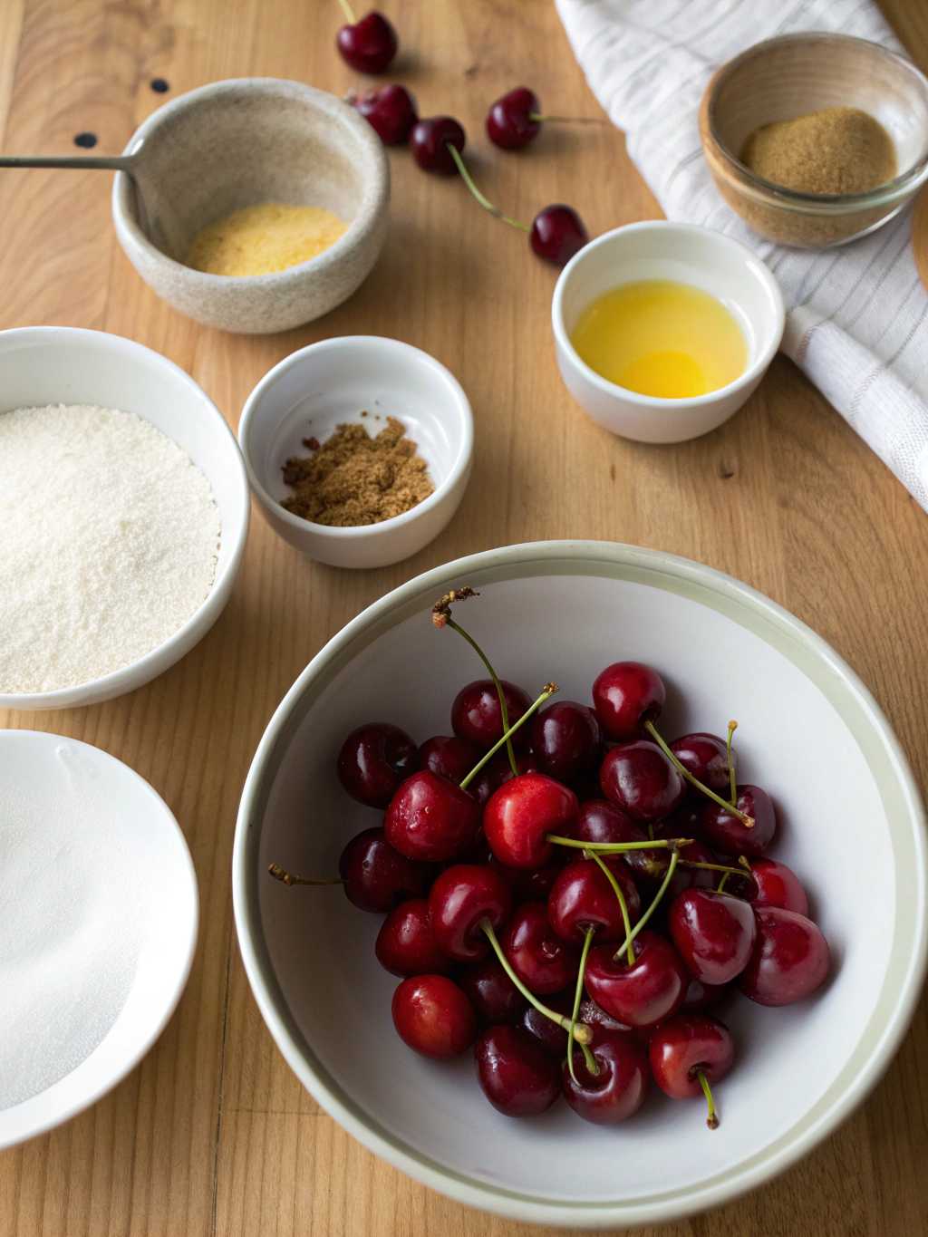 Ingrédients clafoutis cerises noires Recette facile