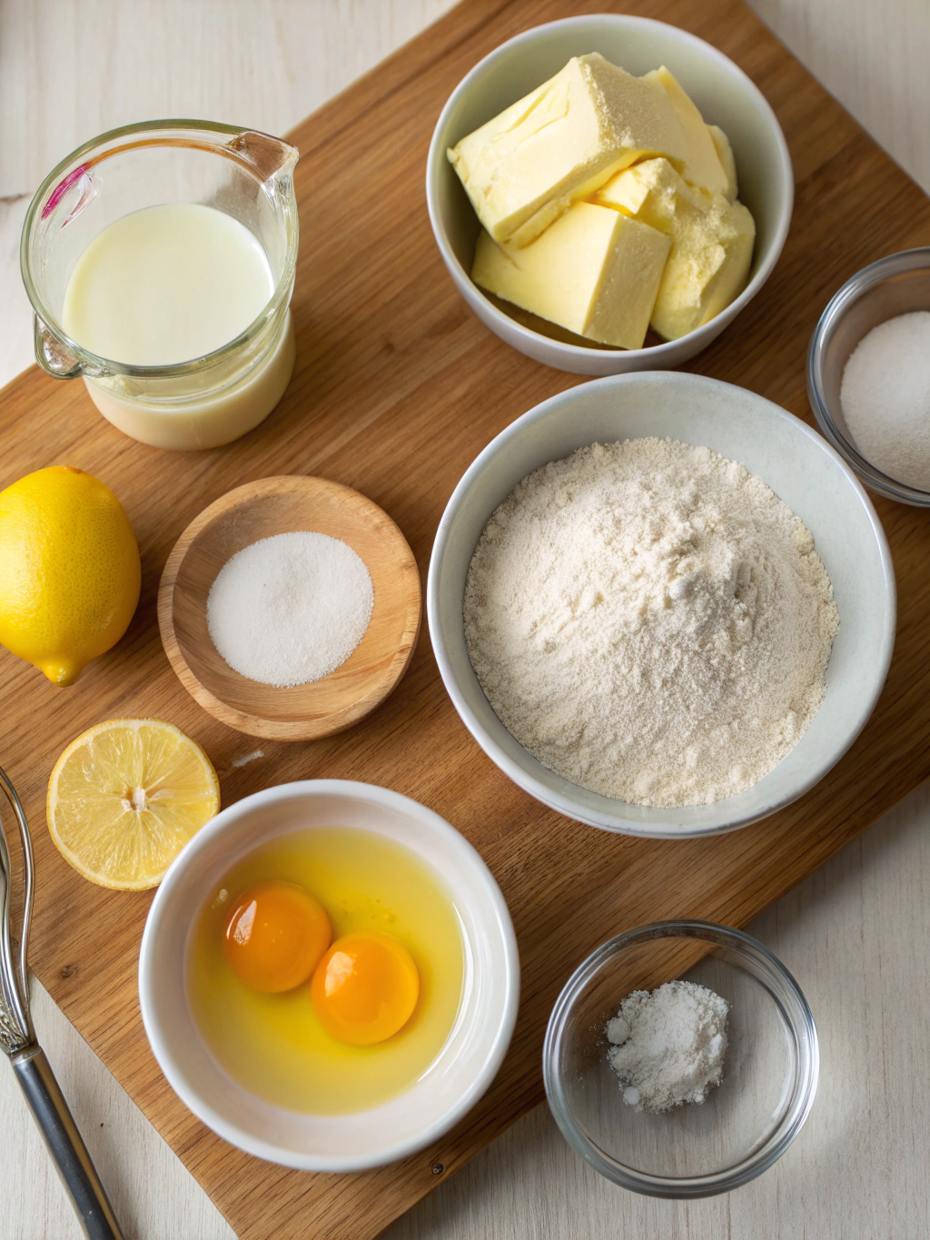 Ingrédients pour préparer une galette à la crème sûre maison
