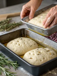 Découvrez une délicieuse focaccia poêle au romarin, croustillante et moelleuse, cuite à la poêle et parfaite à partager pour l'apéritif ou en accompagnement.