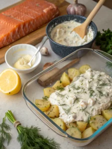 Savourez ce gratin fondant de pommes de terre à la truite fumée four, relevé d’aneth et de crème pour un plat chaleureux et facile à préparer.