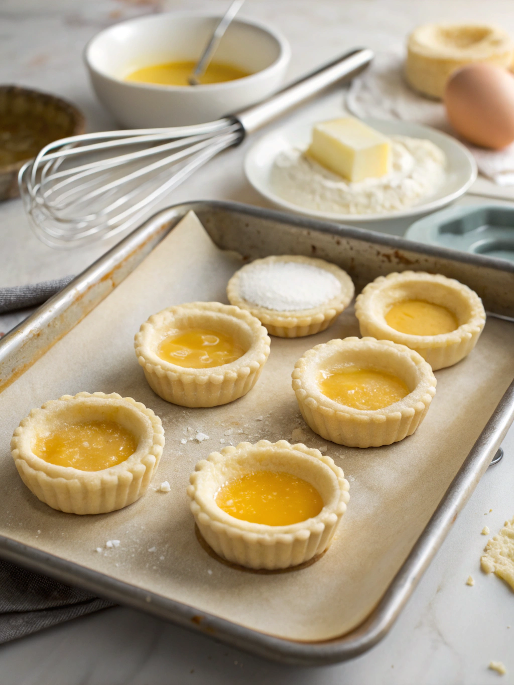 Préparation de la garniture fromagère pour vol au vent