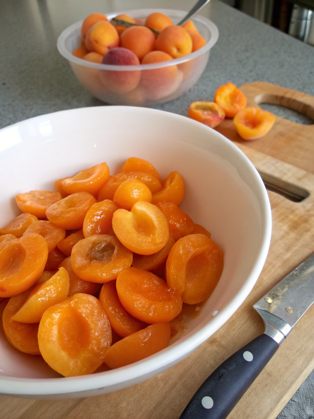 Étapes de préparation de la confiture abricot thermomix