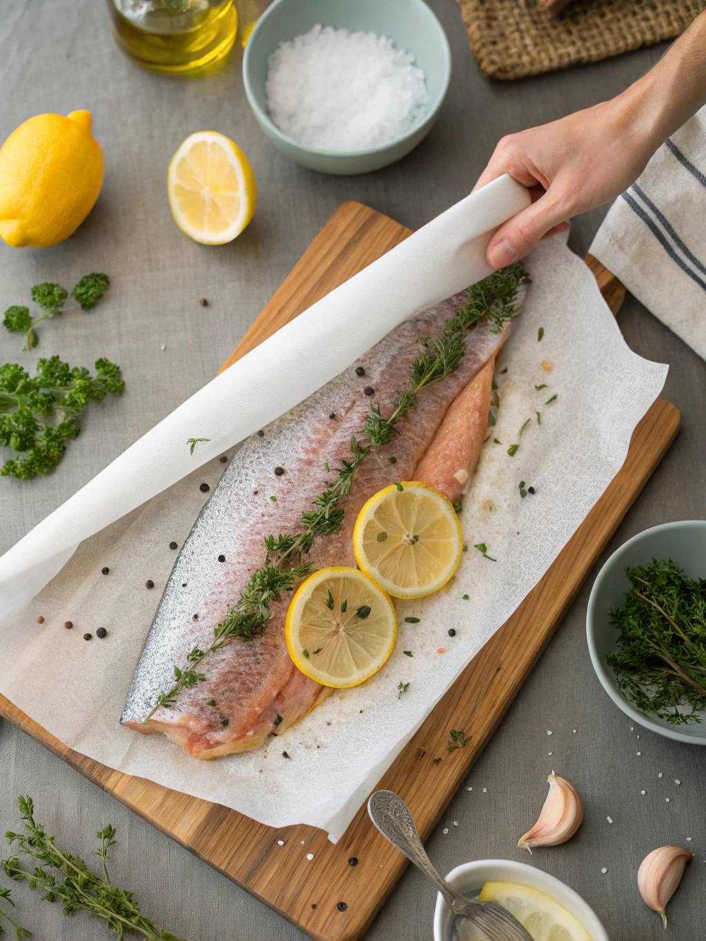 Étapes pour bien préparer une truite avant cuisson au four