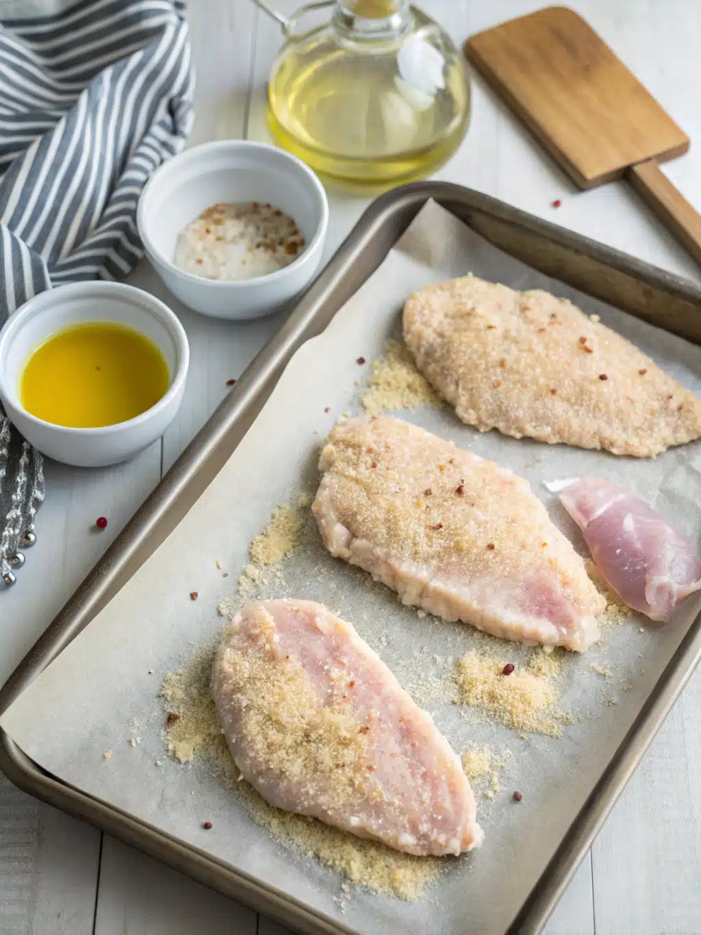 Un cordon bleu four croustillant au poulet et fromage fondant, doré au four et servi bien chaud pour un dîner gourmand et facile à préparer.