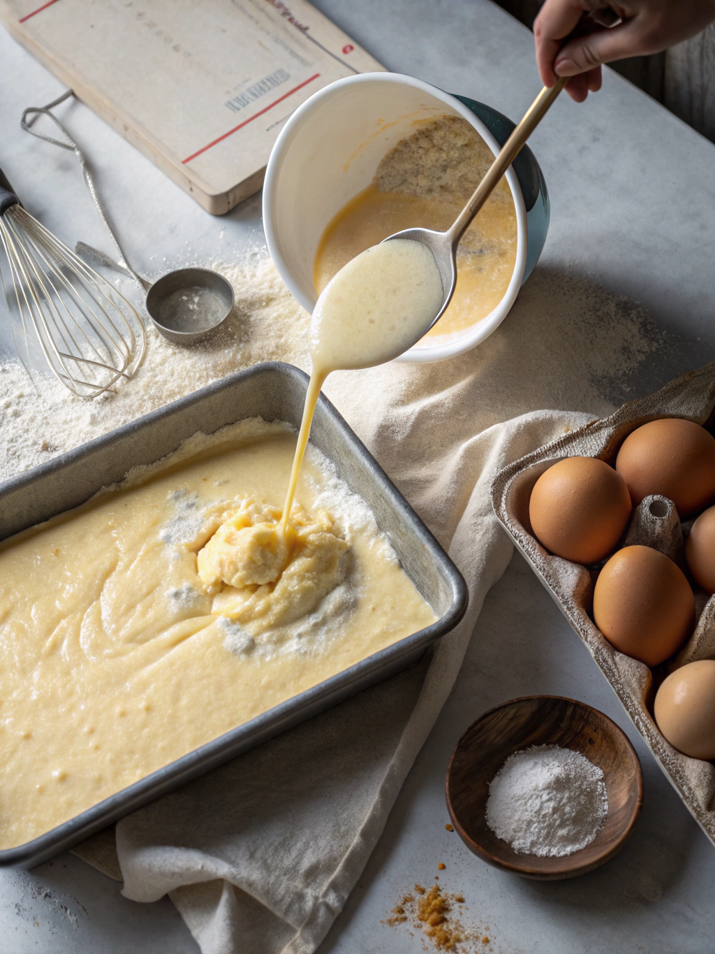 Résultat final d'un gâteau éponge facile maison