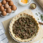 Savourez ce délicieux pâté berger à base d'épaule d'agneau, gratiné au four dans une pâte brisée croustillante et dorée à souhait